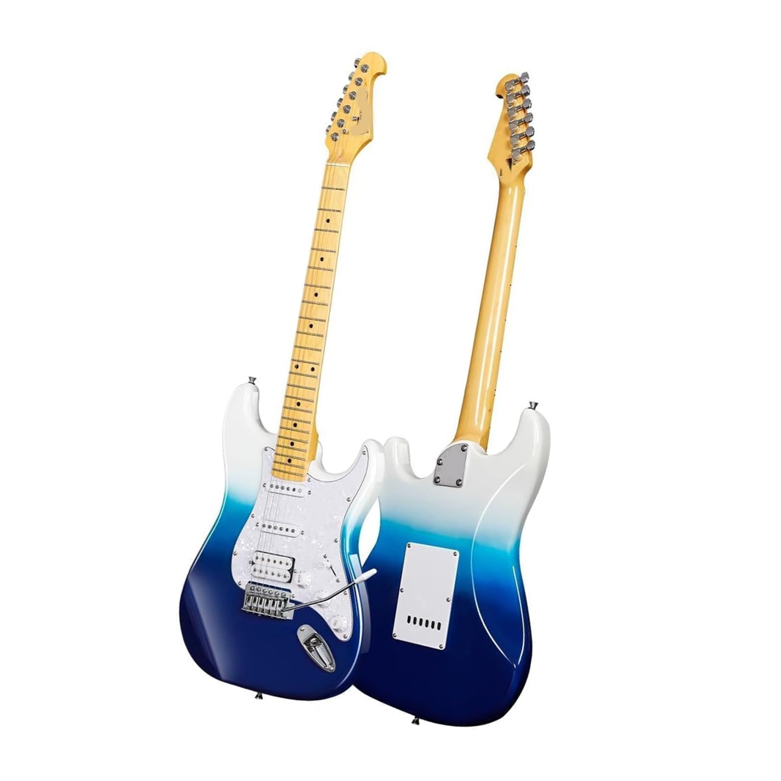 Gitara Elektryczna Zestaw Gitary Elektrycznej Gradient Blue Z Litej Topoli