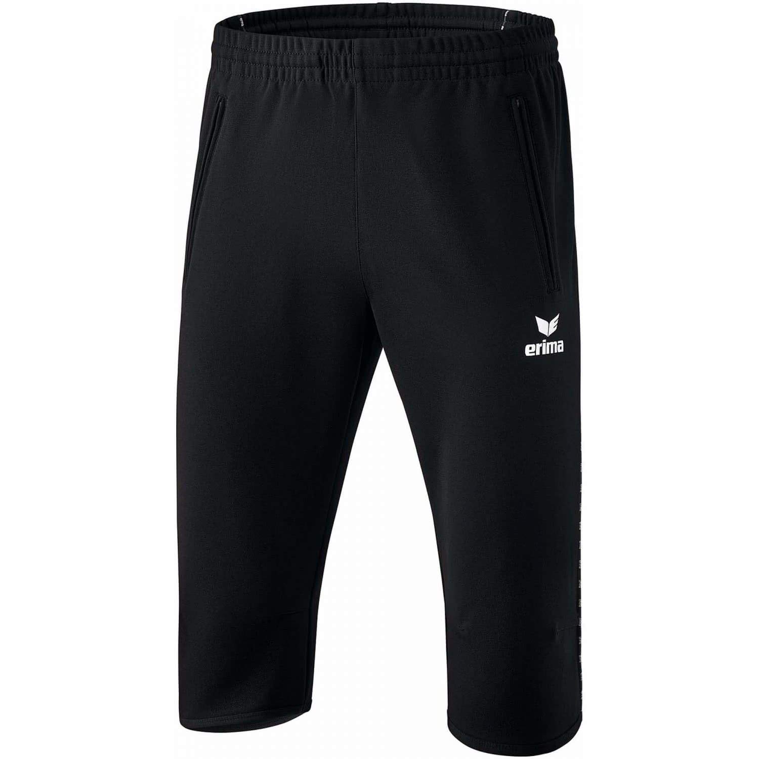 Erima Kids Basic Cropped Pants - Black, Size 116/3X-Small
