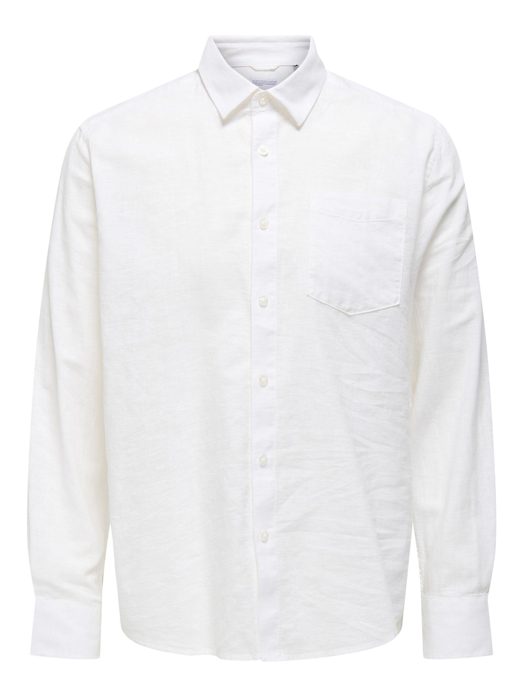 Only & Sons Herren Onscaiden Life Reg Ls 1 Pkt Shirt Noos Hemd (1er Pack)