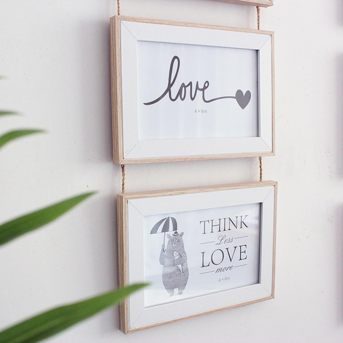 Housoutil Juego de Marcos para Fotos de Pared Estilo Nórdico, Tablero Artificial, Acabado Fino y Seguro, Adecuado para Decoración en Dormitorio U Oficina