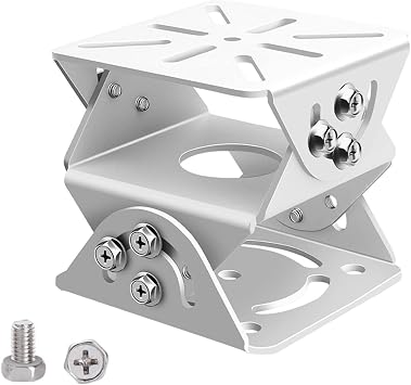 Heavy Duty CCTV Security Camera 3D Joint Mount, Universal Joint Bracket Surveillance Security Camera Base Bracket for PTZ Dome Surveillance Camera 3-axis Joint Mount