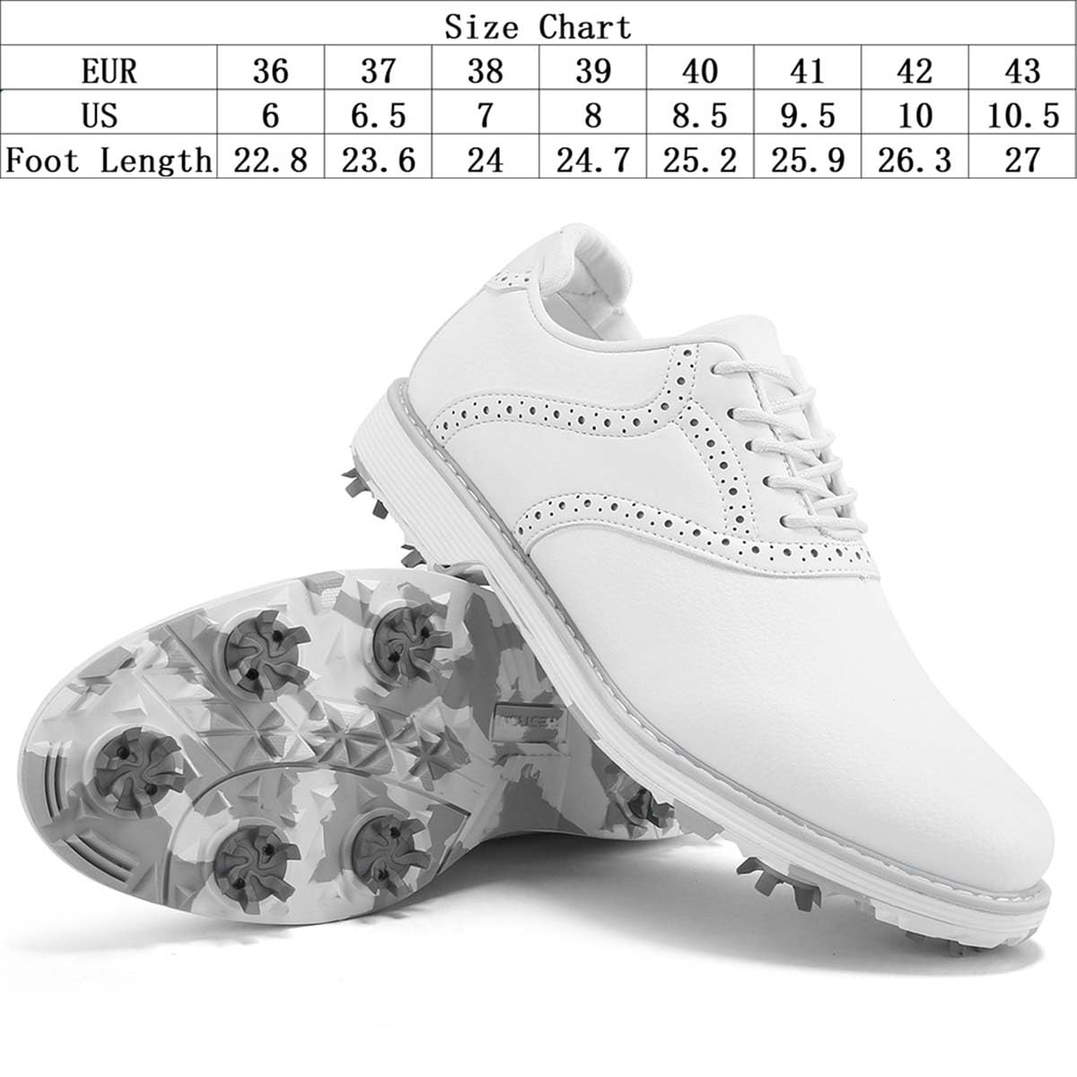 Zapatos de Golf de Cuero Impermeables para Mujer