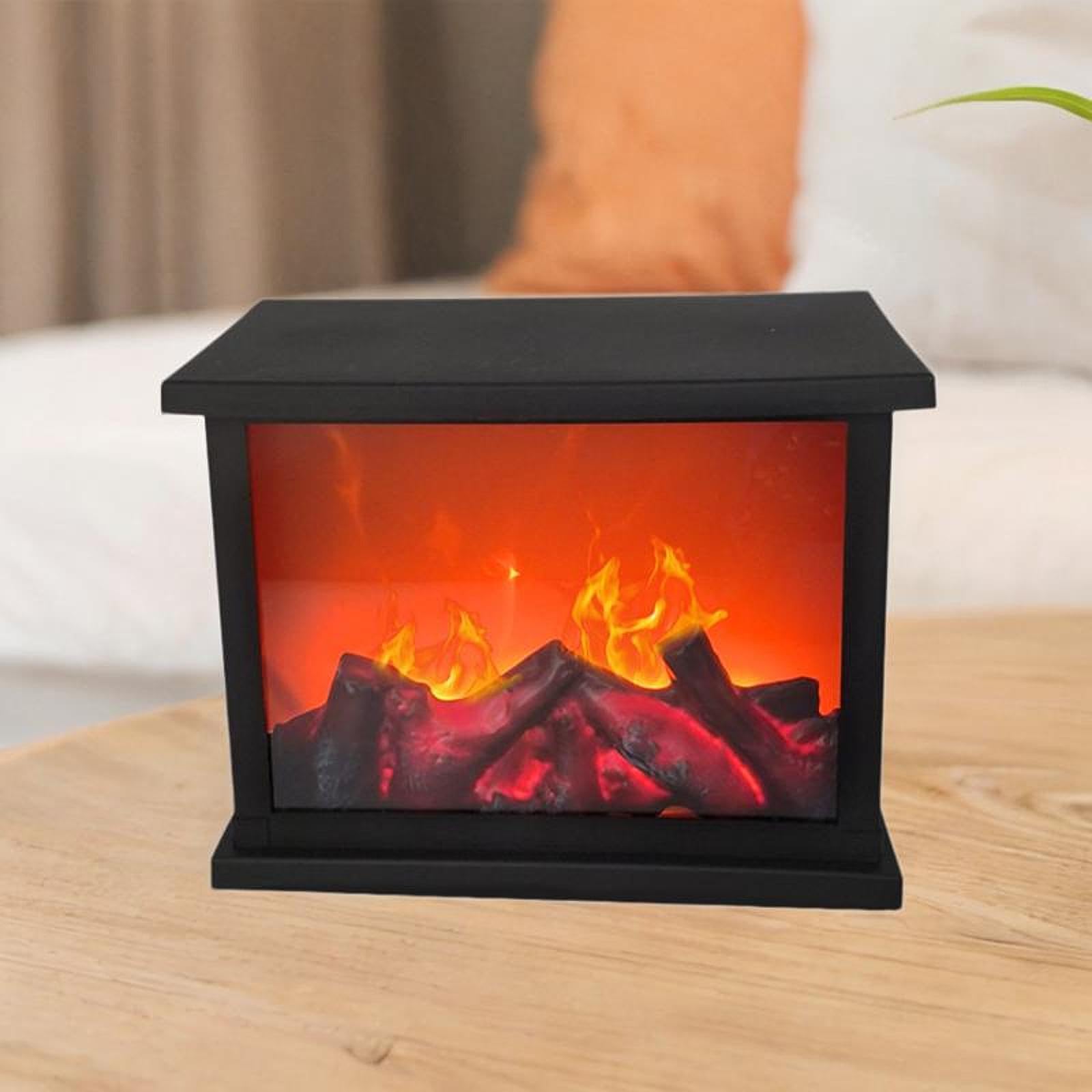 Lampe LED de Cheminée USB Lumière d'ambiance flamboyante électrique, décoration intérieure réelle avec effet vacillant