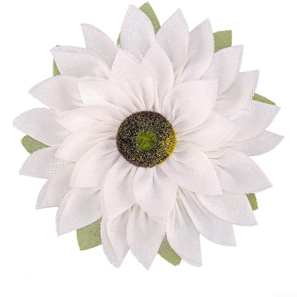 Couronne de tournesol en toile de jute déco sans entretien