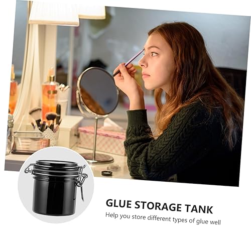 Miniatura 3 de FRCOLOR Caja de almacenamiento de pegamento para pestañas, organizador de extensiones de pestañas, herramientas de pestañas, contenedor de pegamento