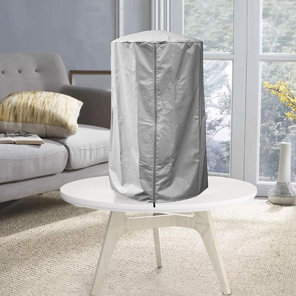 Funda para Calentador de Patio, Cubierta de Exterior, Tela Oxford, Protector de Jardín Resistente Con Bolsa de Almacenamiento, 61 x 96,5 cm, 190T (Gris)