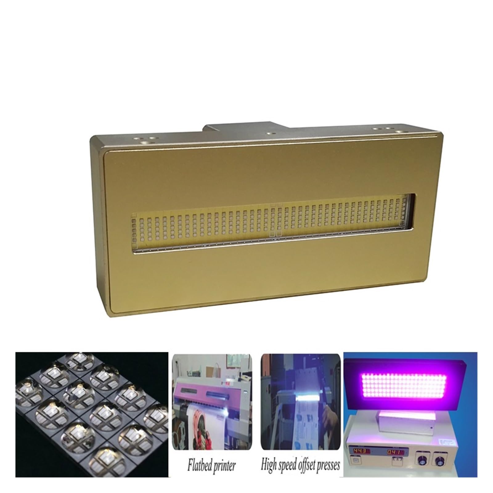 Luz negra UV, 1 Uds. Lámpara led de curado uv de 360W for máquina de impresión, impresión de secado