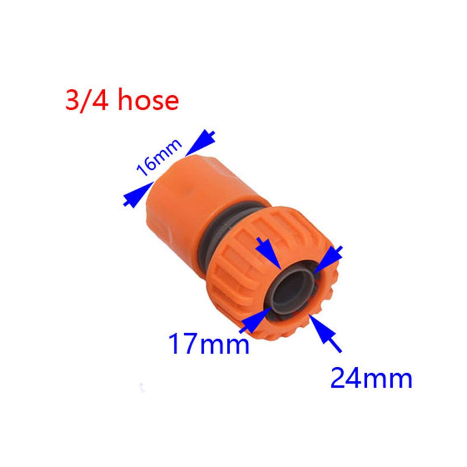 Conexión de manguera 1/2" 3/4" 1" jardín de la manguera de conexión rápida de 16 mm 20 mm 33 mm Lavado agua del grifo de agua del jardín Conectores coche de la manguera DN15 DN20 25PCS Conector de la