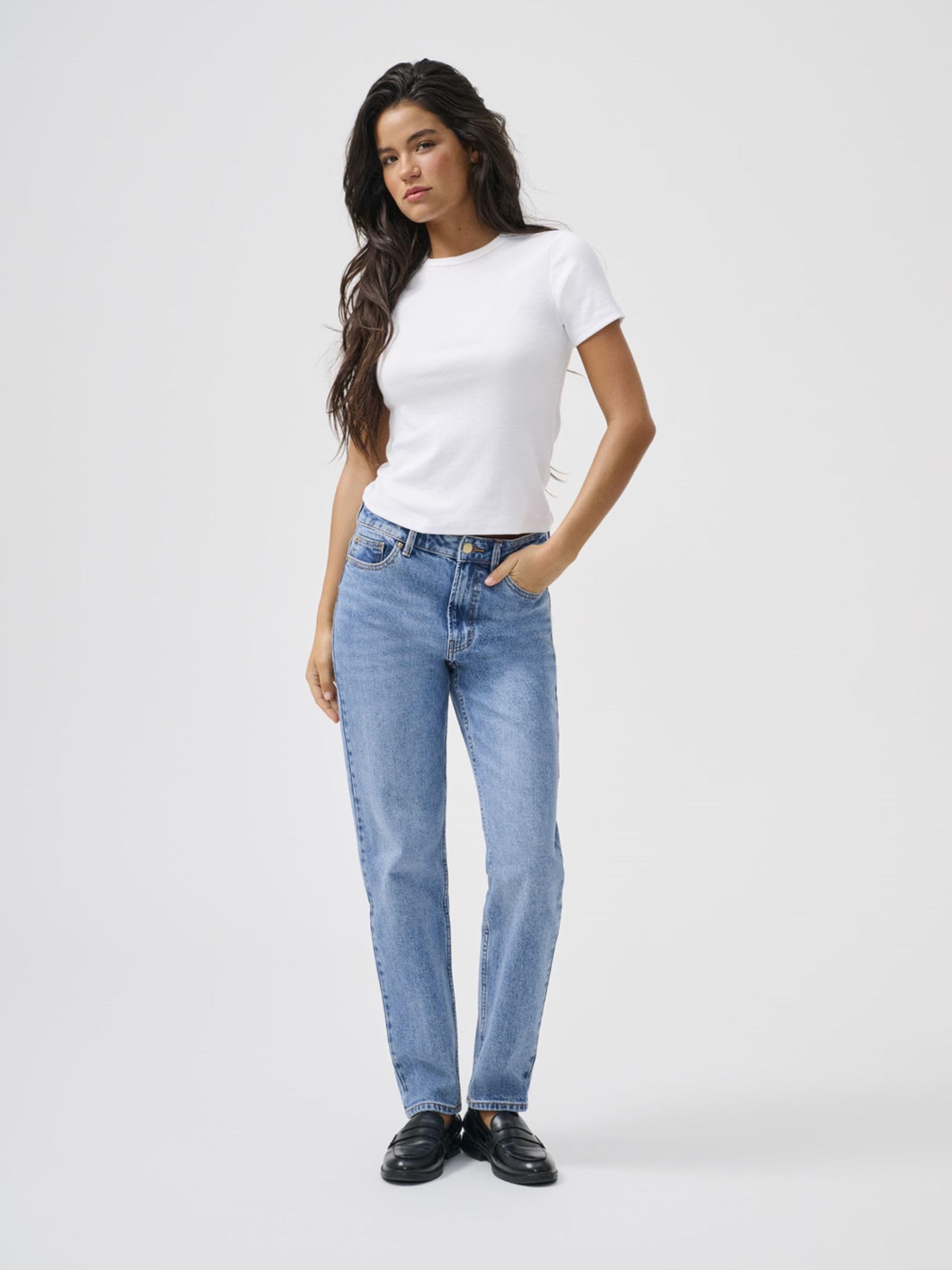 ONLY Straight Fit Jeans ONLEMILY High Waist Straight Fit Jeans