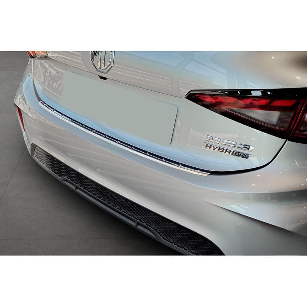 Avisa Stainless Steel Rear bumper protector compatible with MG 3 III 2024- 'Ribs'