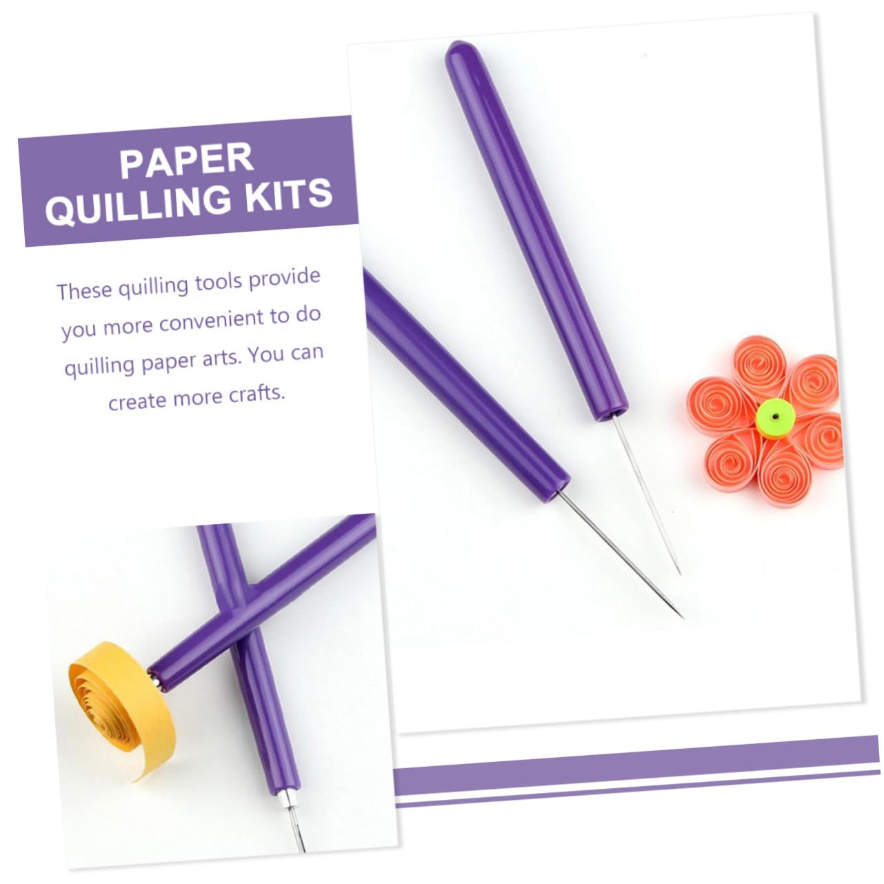 SHINEOFI 5sätze Quilling-werkzeugset Aus Edelstahl Teiliges Mit Schlitznadel Papierroller Und Curling-Stift Für -bastelprojekte Scrapbooking Und Origami Langlebig Und Rostfrei