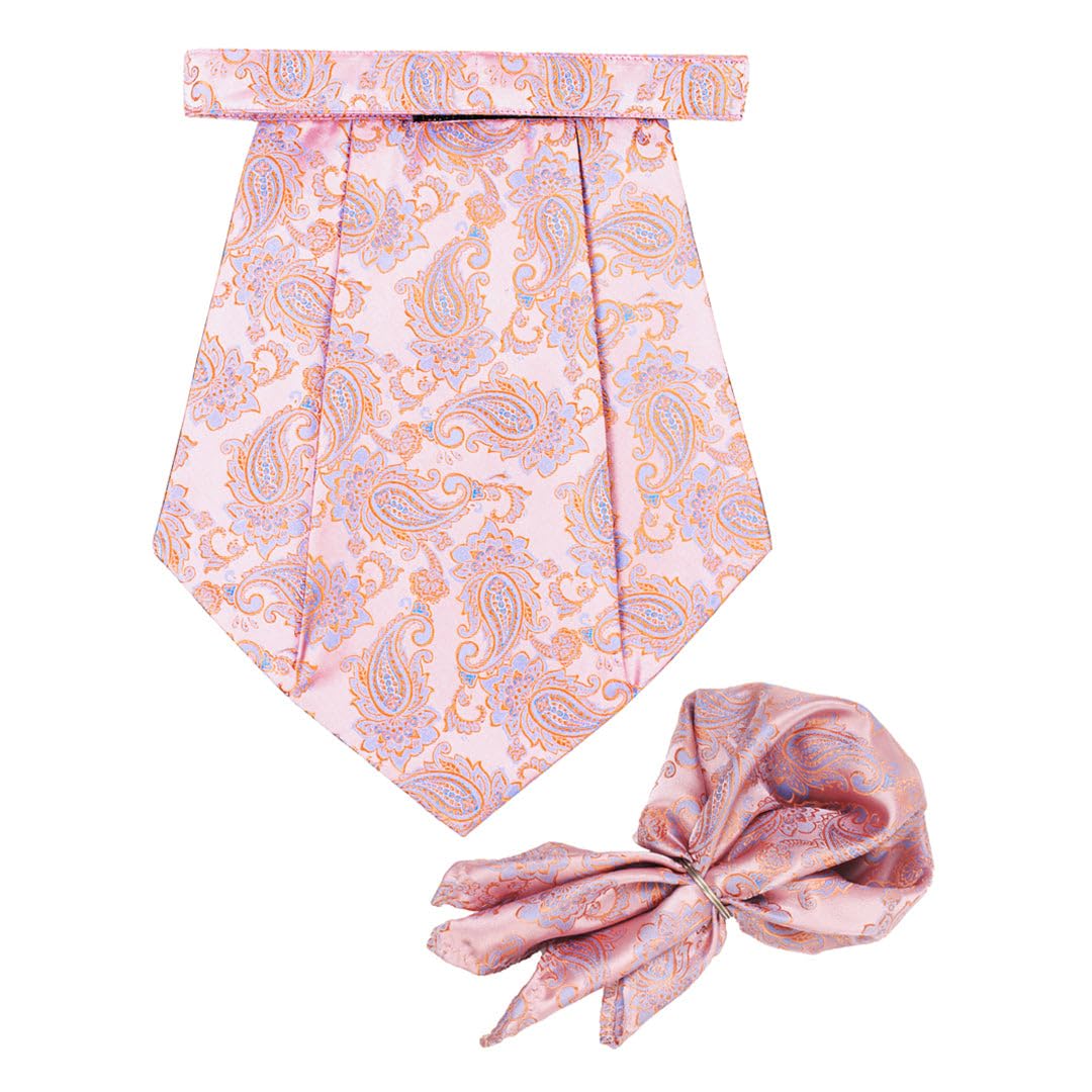 peluche The Splendid Pink Cravat & Pocket Square set For Men-picture-35