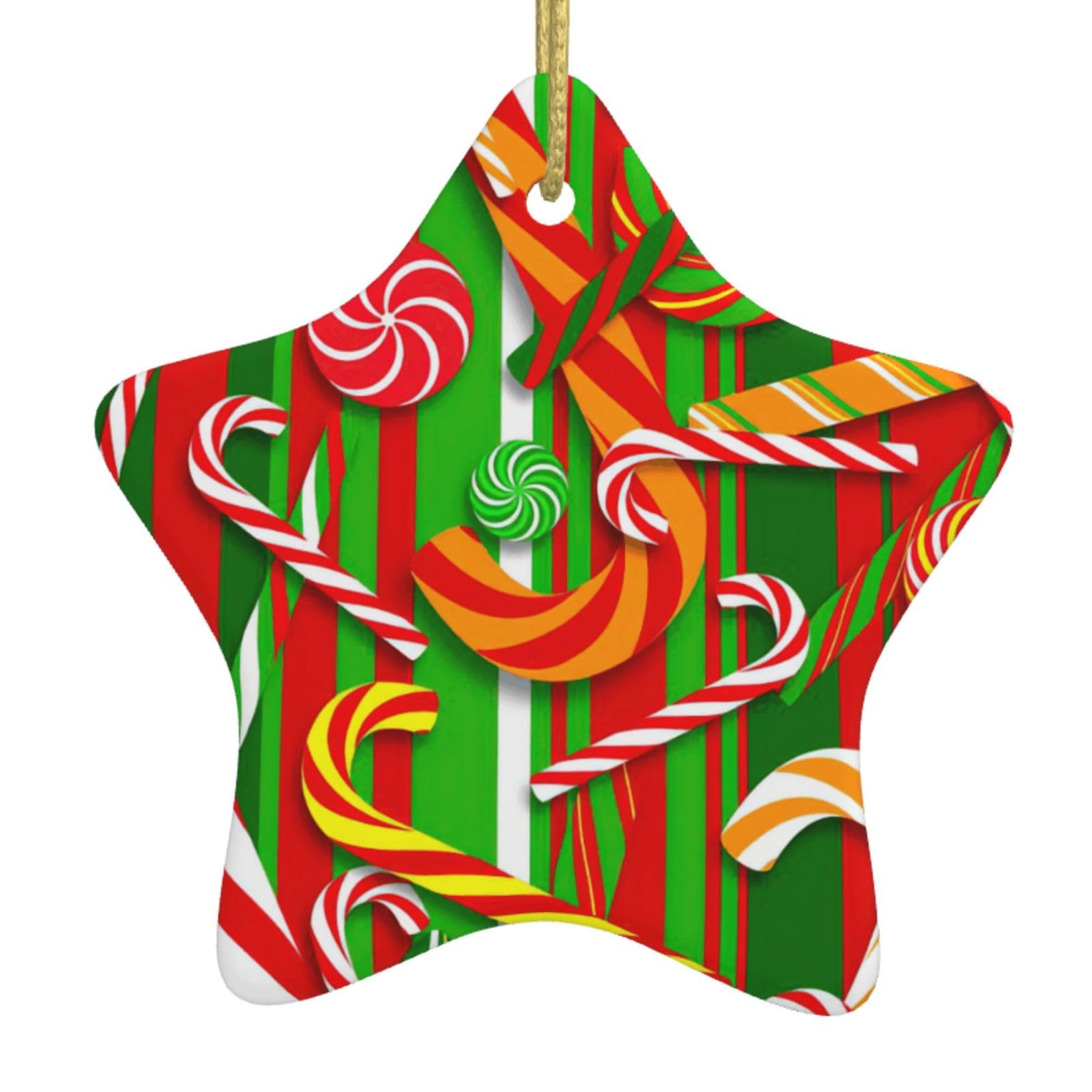Nbtghga White Merry Christmas. Print Christmas Ornaments, Ceramic Hanging Ornament, Round Shape Decorations