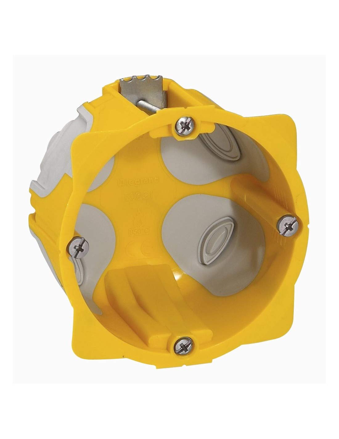 Double Prise Murale Et Boîtier Arrière 35 Mm - Double Prise électrique Avec Interrupteur