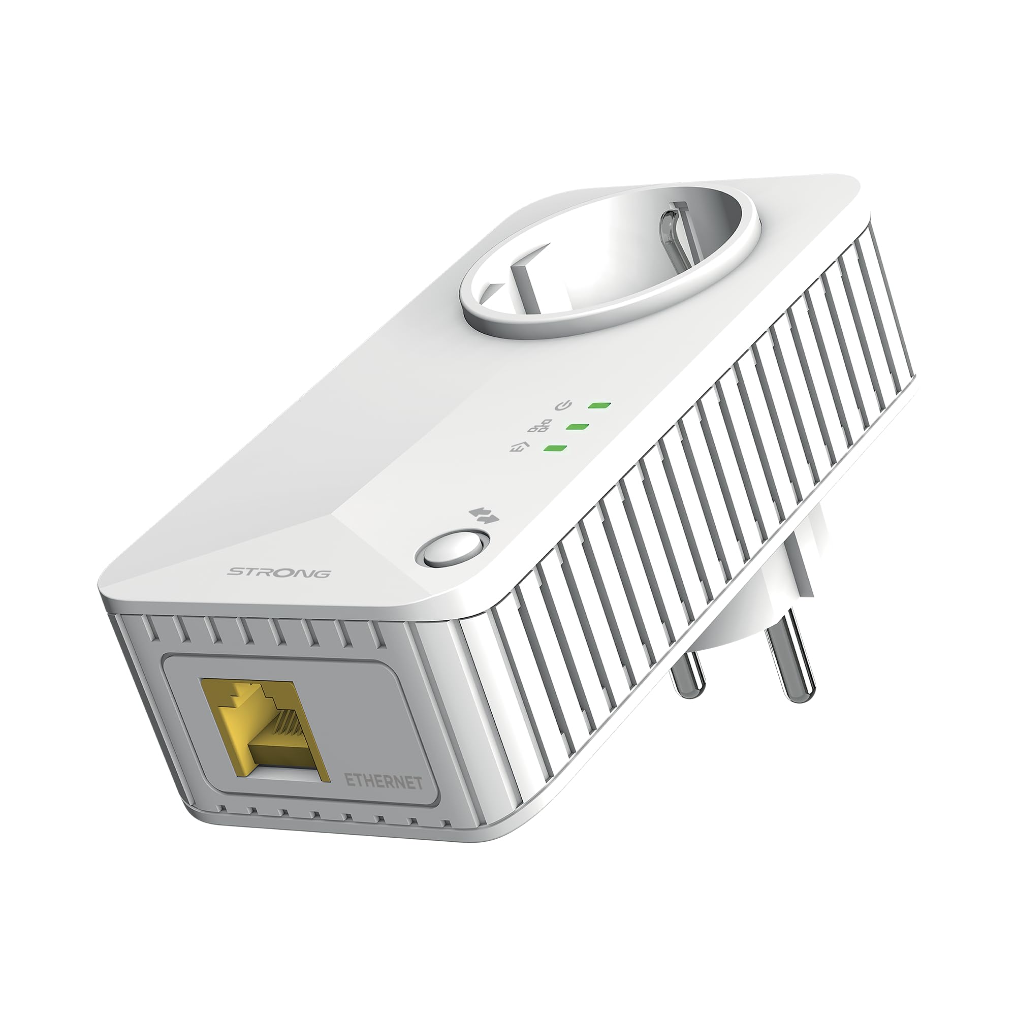 Strong Powerline WiFi 600 Triple Pack V2 600 Mbit/s Przewodowa sieć lan Biały 3 szt