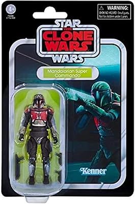 STAR WARS The Vintage Collection Mandalorian Super Commando Toy, 3.75-Inch-Scale The Clone Wars Action Figure Kids Ages 4 and Up, Multicolored (F5634)