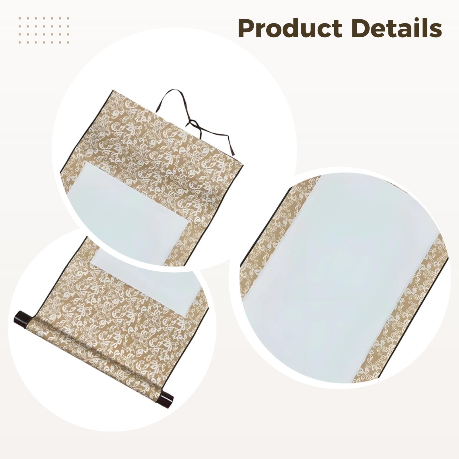 Packool Rollos de papel de arroz en blanco para pintar y escribir, 6 unidades