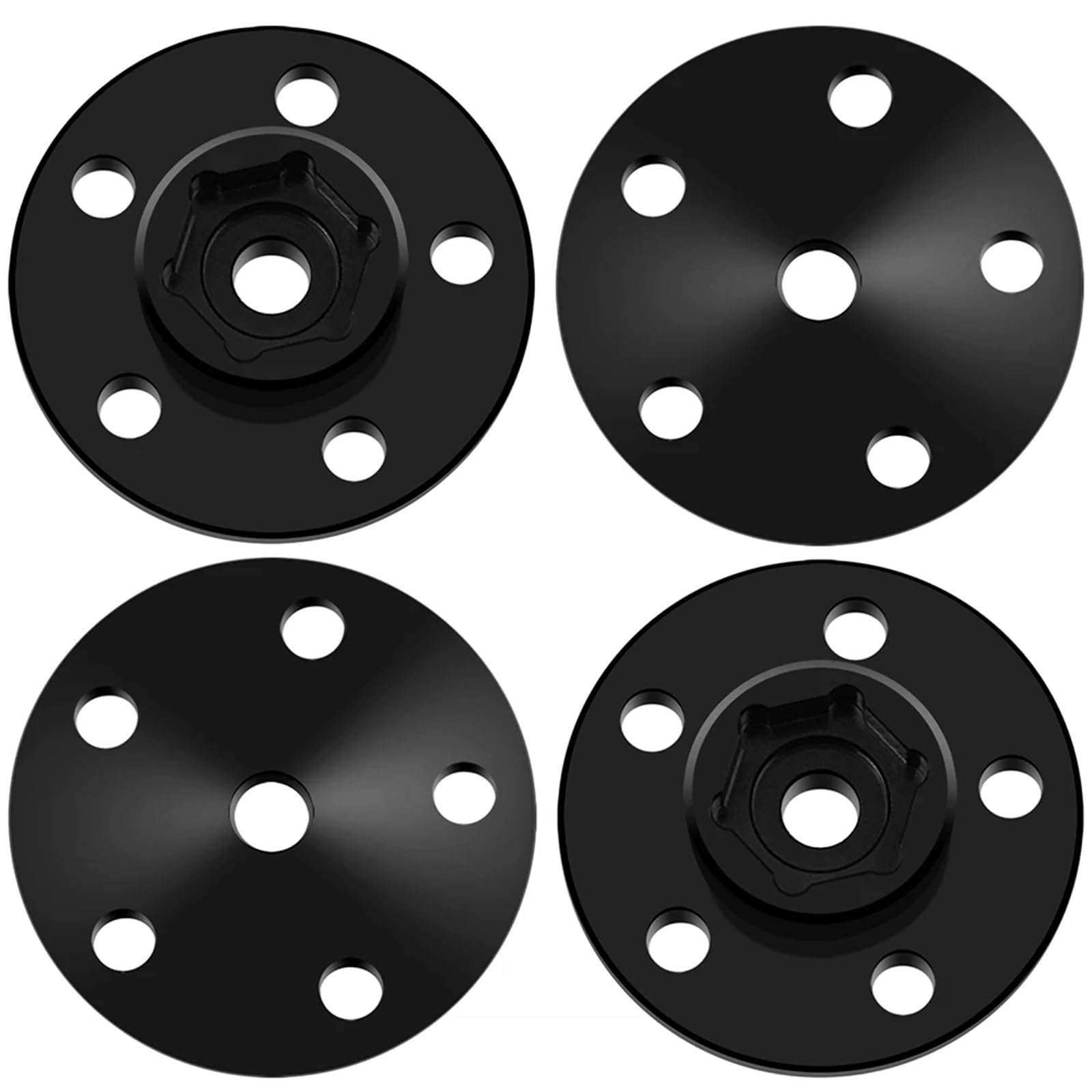 Per Tamiya Per Clod Buster 4X4X4 1/10 Monster Truck 4 Pezzi In Lega Di Alluminio 12mm Adattatori Per Mozzo Esagonale Ruota Parti Aggiornamento Ricambi Modellini RC