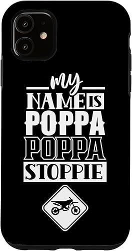 Miniatura 10 de iPhone 12 mini My Name Is Poppa Poppa Stoppie Lover Motocross Riding Rider Case