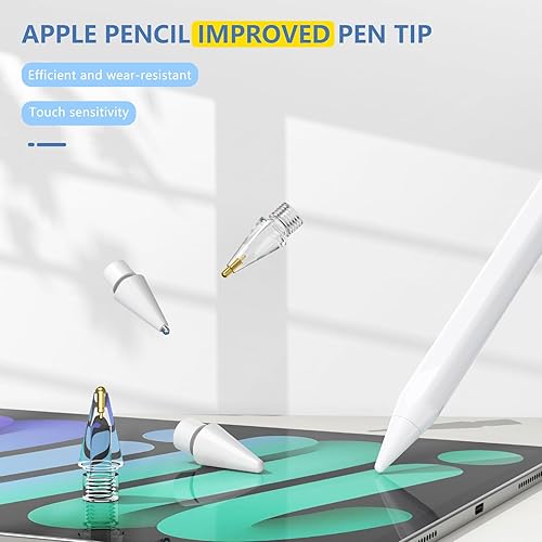 Miniatura 7 de Paquete de 4 puntas de repuesto para Apple Pencil de 2 generación y Apple Pencil de 1 generación, accesorios de puntas de lápiz Apple actualizadas