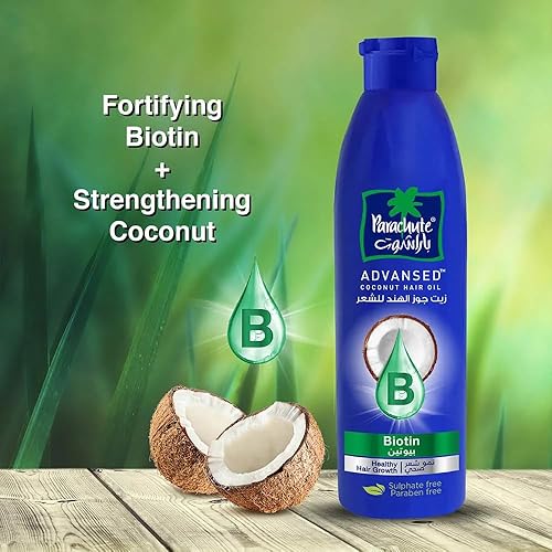 Miniatura 2 de Parachute Advansed Aceite de biotina y coco para el cabello, para un cabello sano y nutrido, controla la caída del cabello y promueve el crecimiento