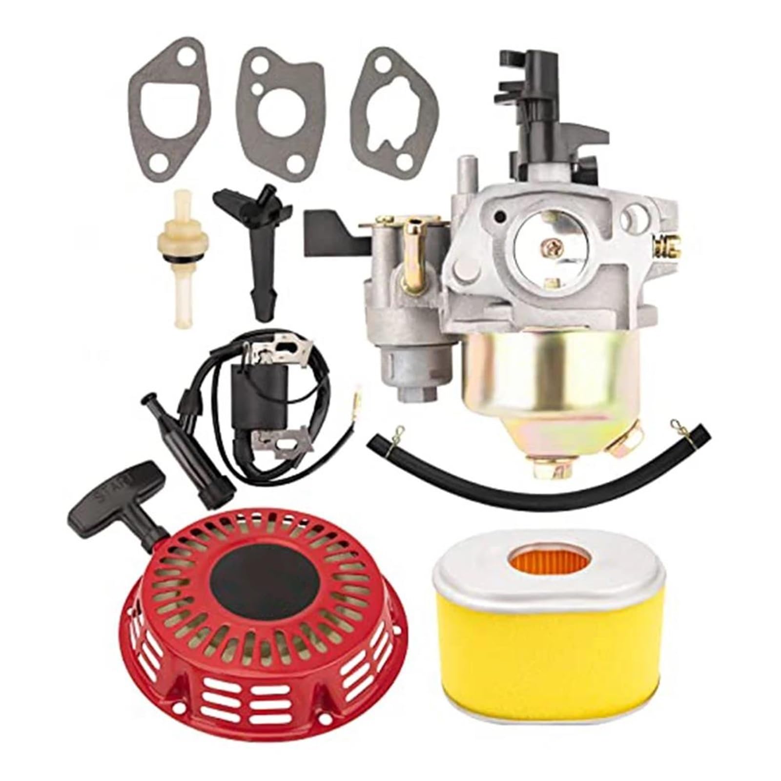 Carburador Con Filtro De Aire City Coil Y Kit De Arranque Manual Para Herramientas Eléctricas De Jardín Para GX120 GX200 1 Juego