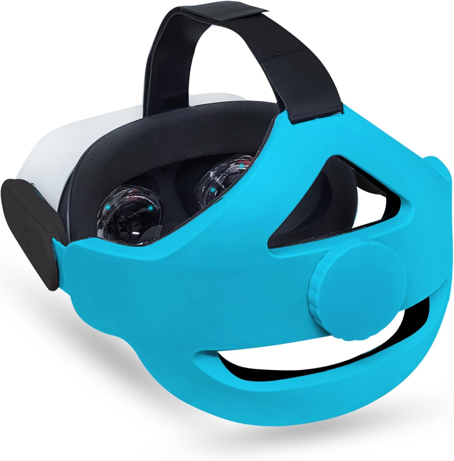 TNE Headband for Oculus Quest 2/Meta Quest 3 Headset Virtual Reality VR | Replacement Accessories for Quest 2/3 Elite Head Strap Reduce Head Pressure, Enhanced Support, Large Cushion (Blue)