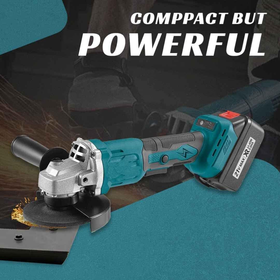VENEKETY 21V Powerful Brushless Cordless Angle Grinder Machine Double Battery with 3 Model Variable Speed| 2