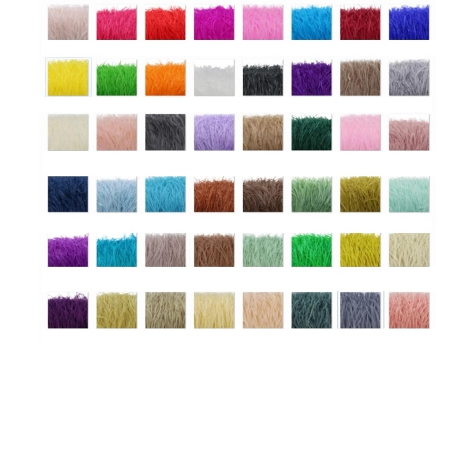 Bunte Federboas Flauschige Straußenfederboa for Hochzeit, Kopfschmuck, Kleid, Party, Dekoration, Nähen, Bastelbesatz(Color 10,3.0 Meter)