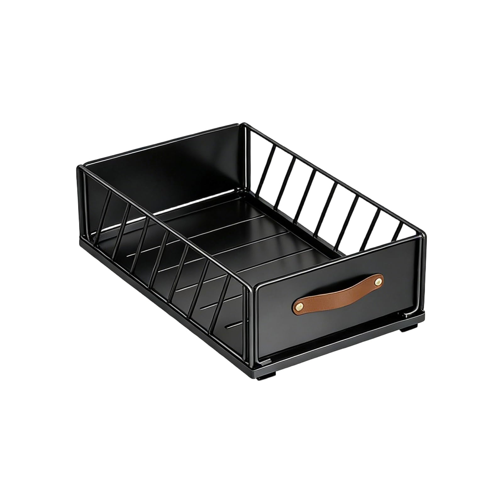 Nucelit 25cm Pull Out Cabinet Shelf Strong Carbon Steel Slide Out Rack for Kitchen Bathroom Storage Space Saving Solution Heavy Duty Drawer Slide