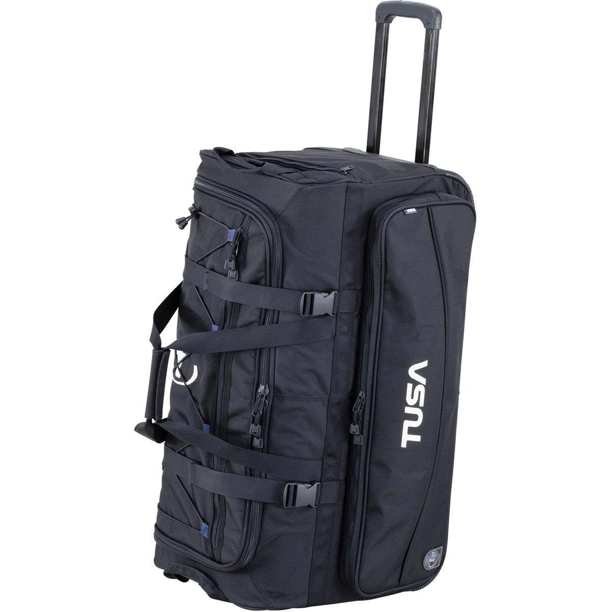 Dive Gear Roller Duffle Bag in Black