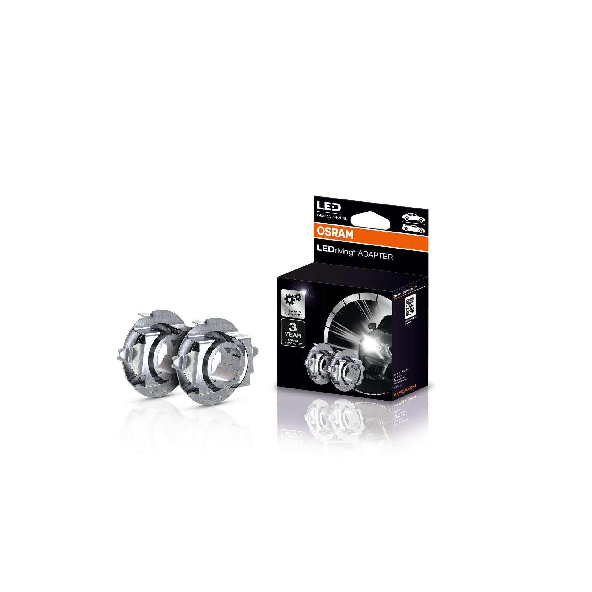 OSRAM LEDriving ADAPTER 64210DA06-1, adaptador para la instalación de lámparas LED retrofit H7