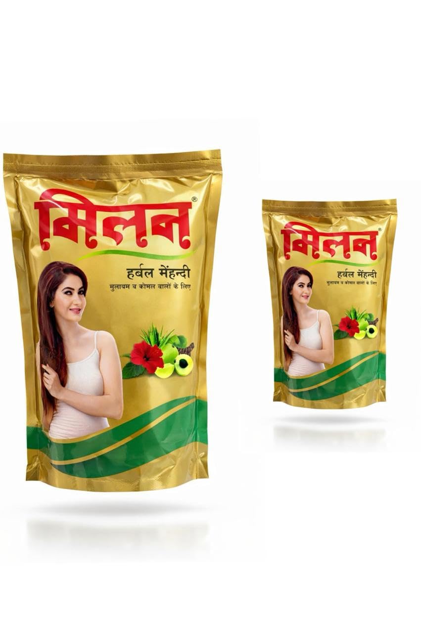 Lalchand & Sons Milan Heena Mehandi 1Pack 500Gm,and 1pack milan Herbal mehandi 200Gm-picture-25