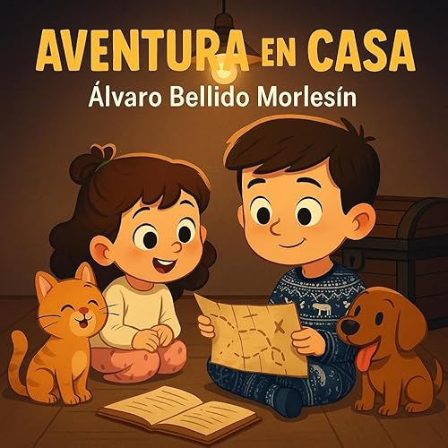 AVENTURA EN CASA Un cuento ilustrado en MAYÚSCULAS para primeros lectores, lleno de imaginación, misterio y diversión dentro de casa (Álvaro y Sara