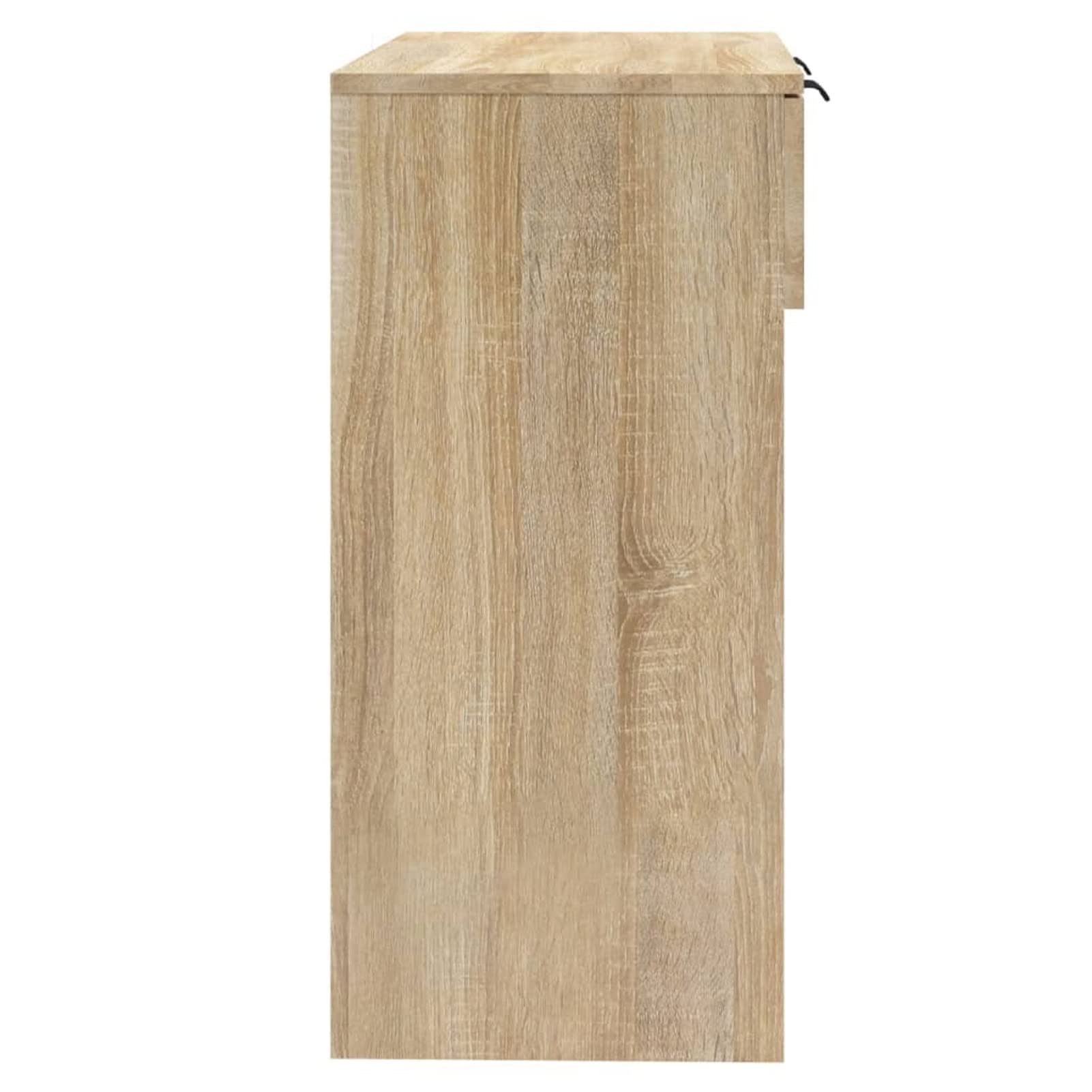 Homgoday Mesa Consola de Madera contrachapada Roble Sonoma 90x36x75 cm Mesas auxiliares de salón,Mesa Consola Recibidor Mueble de Entrada Estrecha Clásica