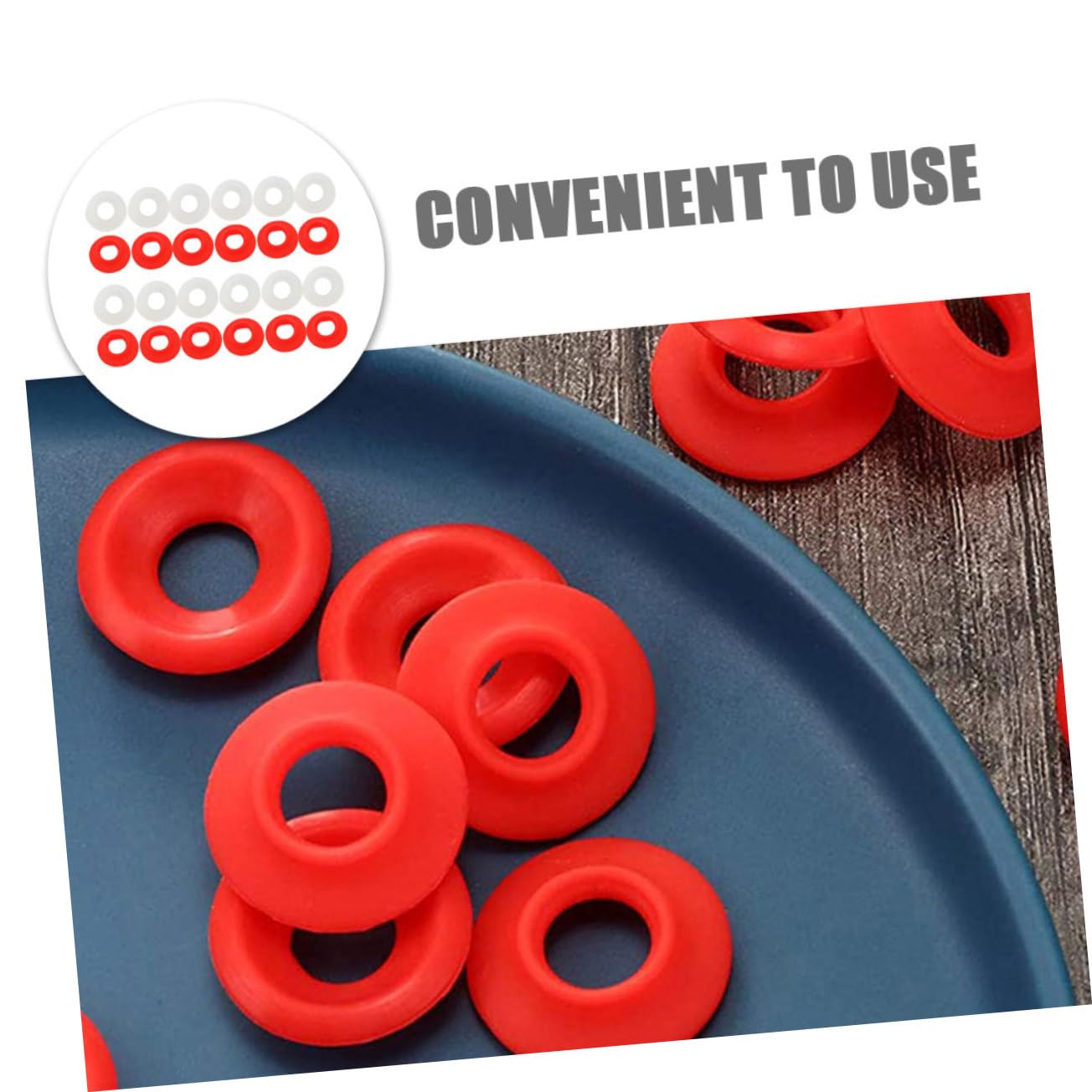 NAMOARLY 24pcs Swing Top Bottle Seals Beer Soda Bottle Gaskets Sealing Gasket for Home Brew
