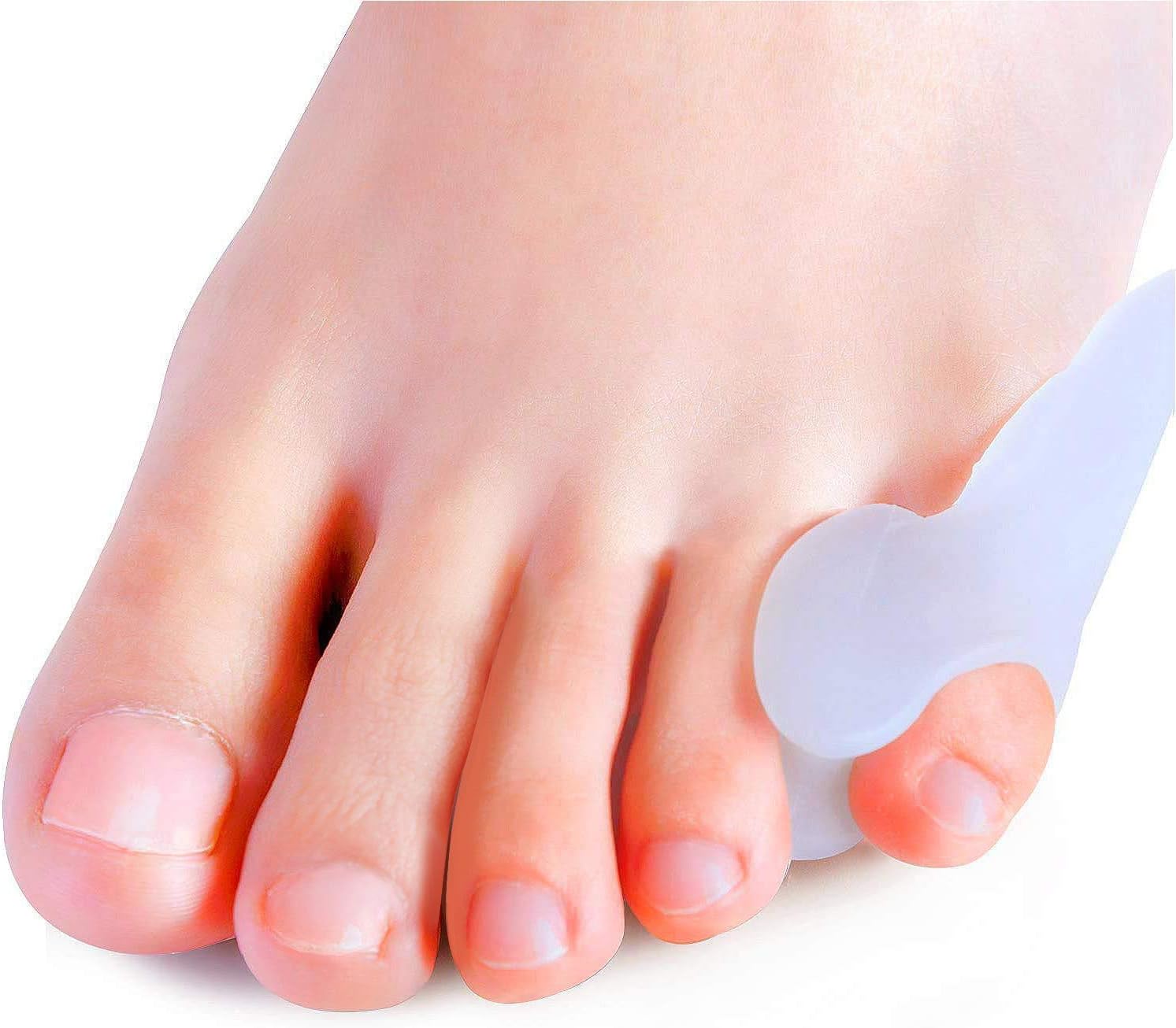 Povihome 4 Pack Bunionette, Tailor Bunion, Gel Pinky Toe Protector for Bunionette Protect and Pain Relief