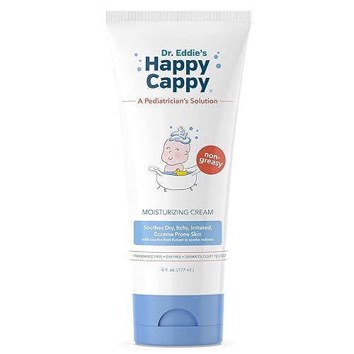 Happy Cappy - Crema hidratante para niños alivia la piel seca picazón irritada propensa al eczema probada por dermatólogos sin fragancia sin tinte Happy Cappy - Crema hidratante para niños alivia la piel seca picazón irritada propensa al eczema probada por dermatólogos sin fragancia sin tinte