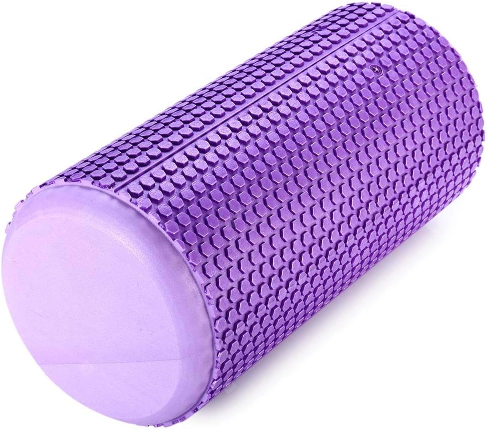 – Yoga Roller Pilates Gym Training Exercise Deep Tissue Massage Muscle Stretching Physiotherapy Size 31 * 15 cm (Purple)