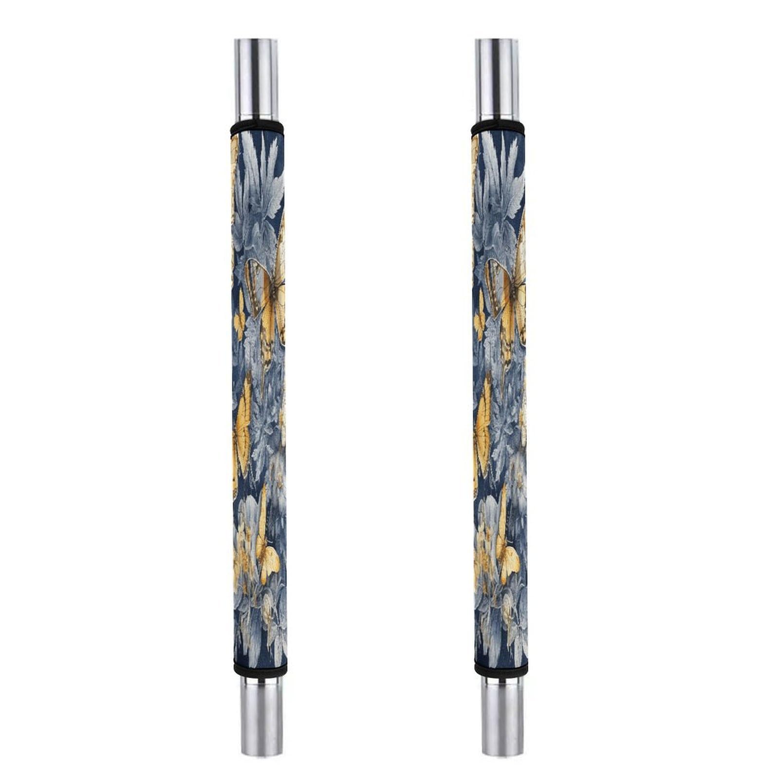 Adfgyerh Style Several Species Of Butterflies Refrigerator Door Handle Covers 2 Pcs, Refrigerator Handle Covers Non-Slip Fridge Handle Covers For Oven Microwave Dishwasher Appliance Door Sleeves