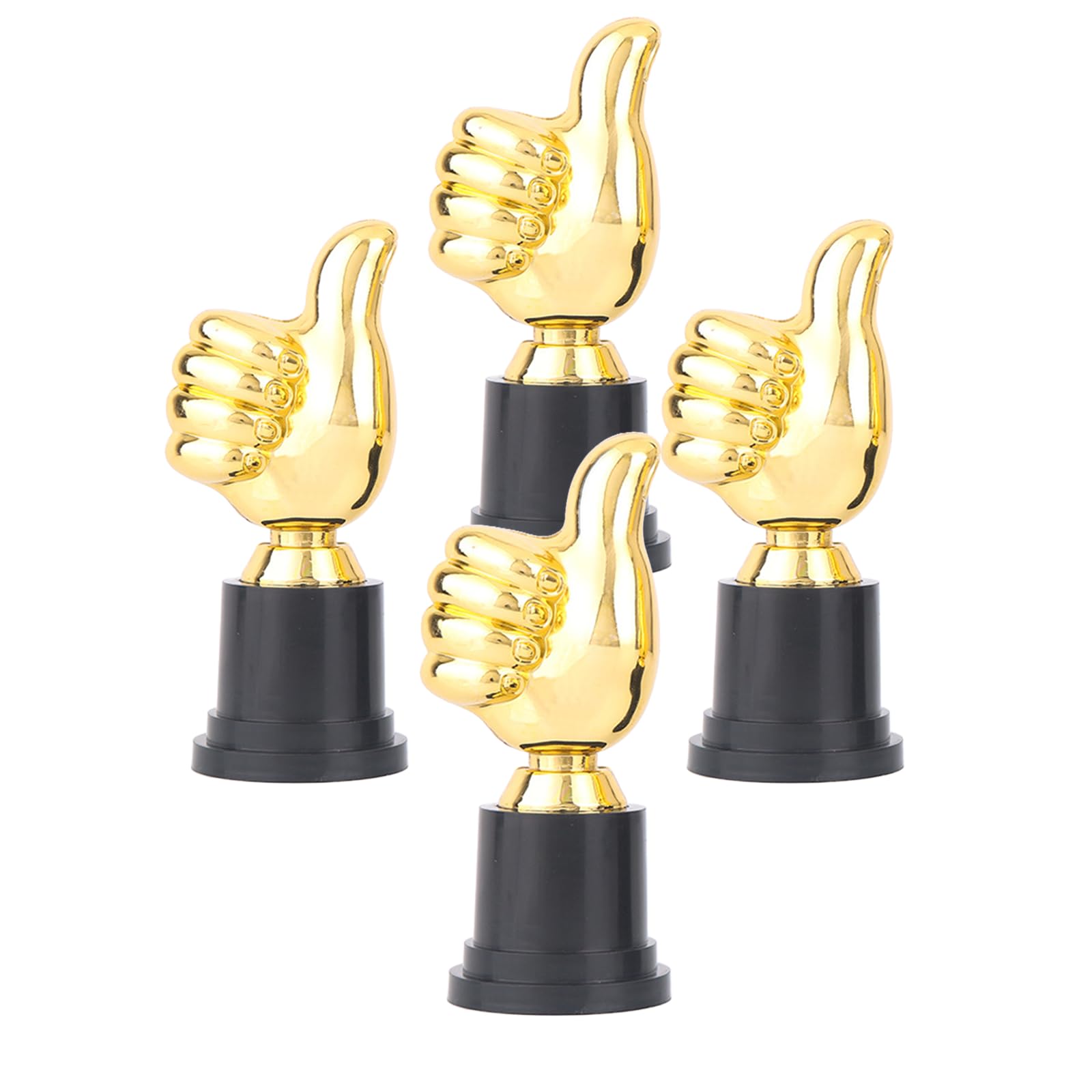 4 Piezas de Oro Trofeo de Plastico, Mini Trofeo de Pulgar, se Pueden Usar como Decoración de Habitaciones o Recuerdos de Fiestas