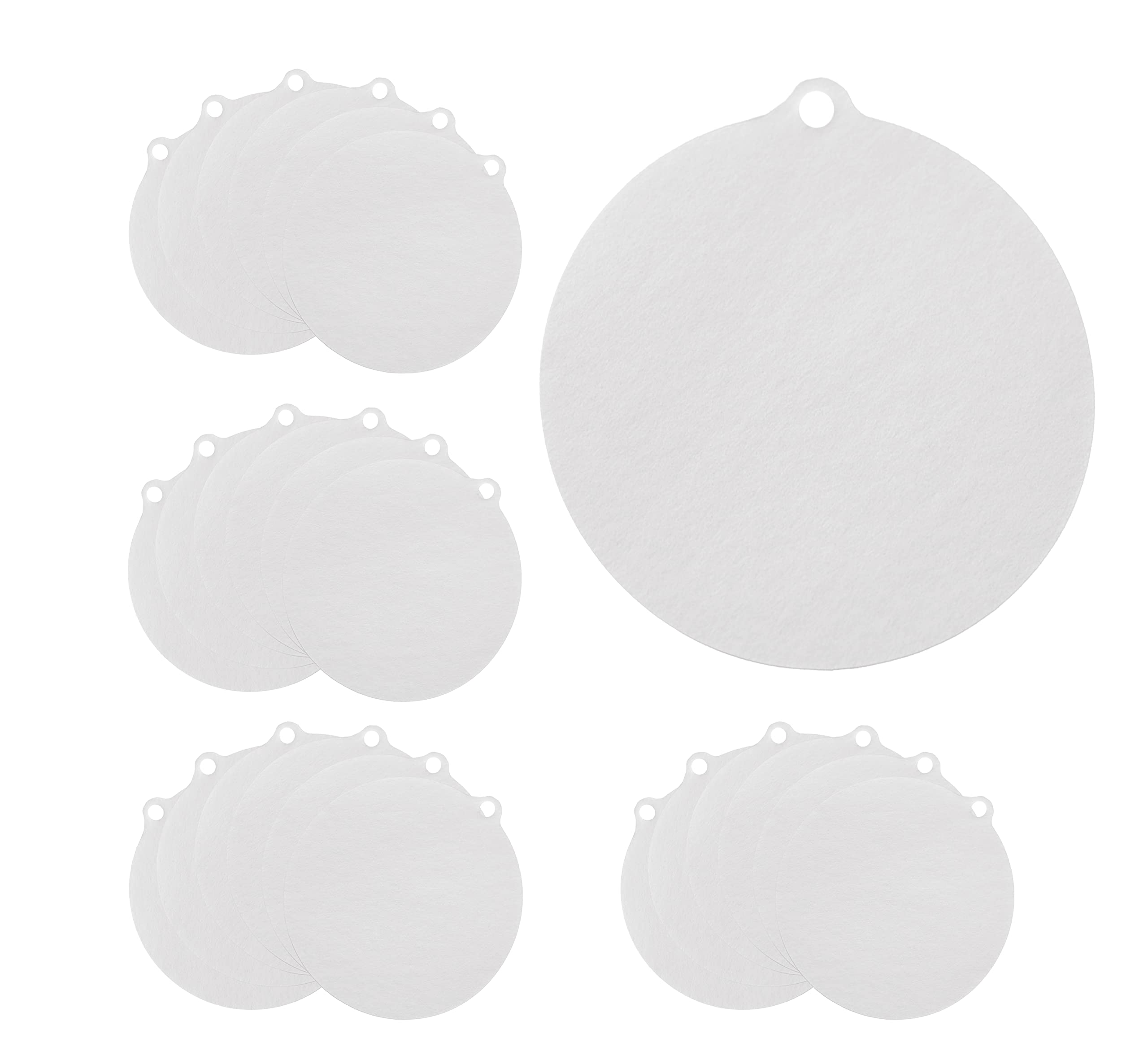 BRICOMIRAS - Filtro olio da cucina | diametro 8,5 cm, ideale per oli e grassi, confezione economica da 24 pezzi, facile da usare, igienico, 24 pezzi, materiale teak.