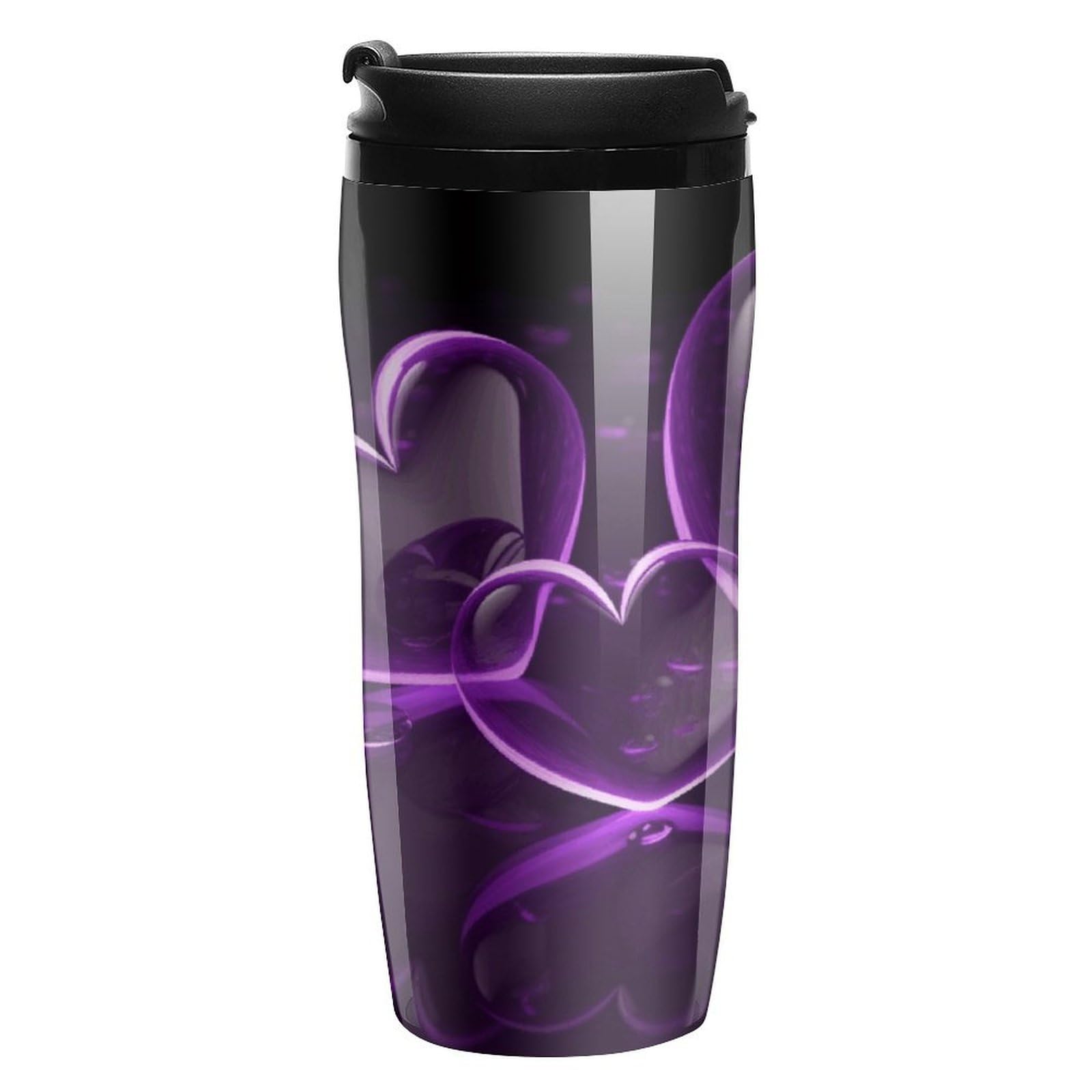 Amazon.com: Travel Mug Purple Hearts Coffee Tumbler Insulated Tumbler with  Lid 350ml Travel Coffee Mug Reusable Insulated Tumbler Car Thermos Thermal  Cup for Iced And Hot Drinks : Home & Kitchen