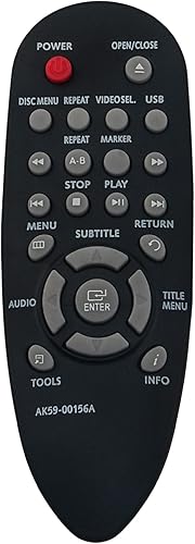 AK59-00156A AK5900156A - Mando a distancia de repuesto para reproductor de DVD Samsung DVD-E360 DVD-E360ZA DVD-E360XL DVD-E370 DVD-E370XL DVDE360