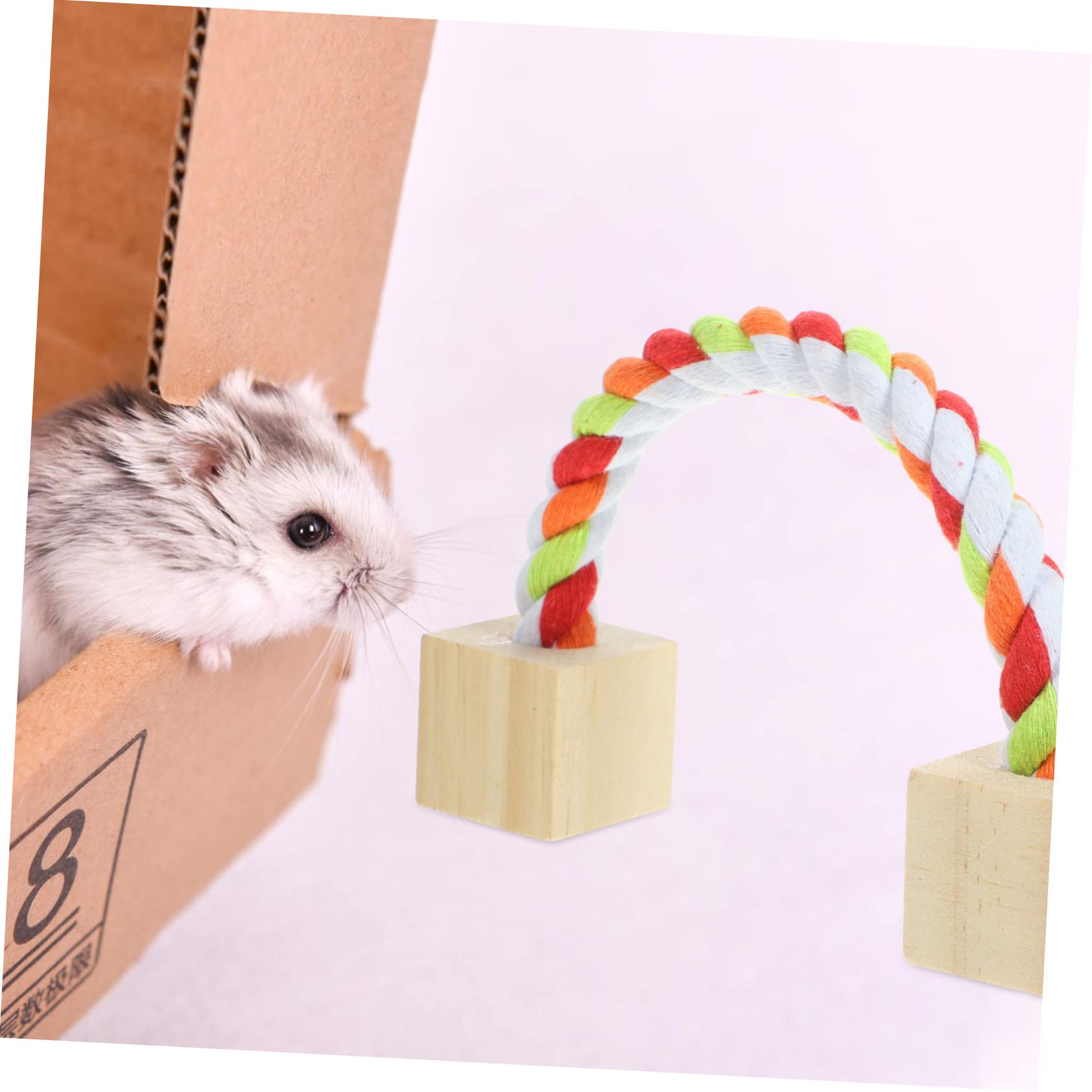 1satz Hamster Spielzeug Set - Spielzeug Für Kaninchen Teething Toys Mit Schaukel Und Wippe Für Kleintiere Für Gesunde Zähne Und Spielspaß