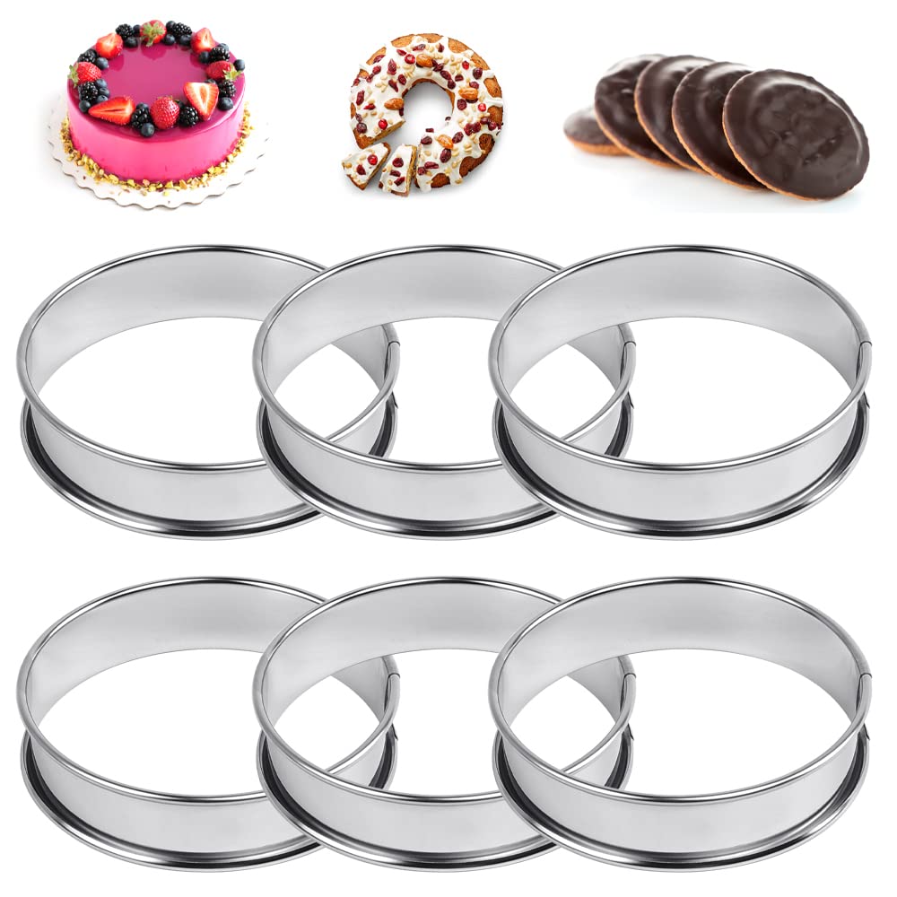 Cusstally Muffinringen, 10 cm, crumpetringen, set