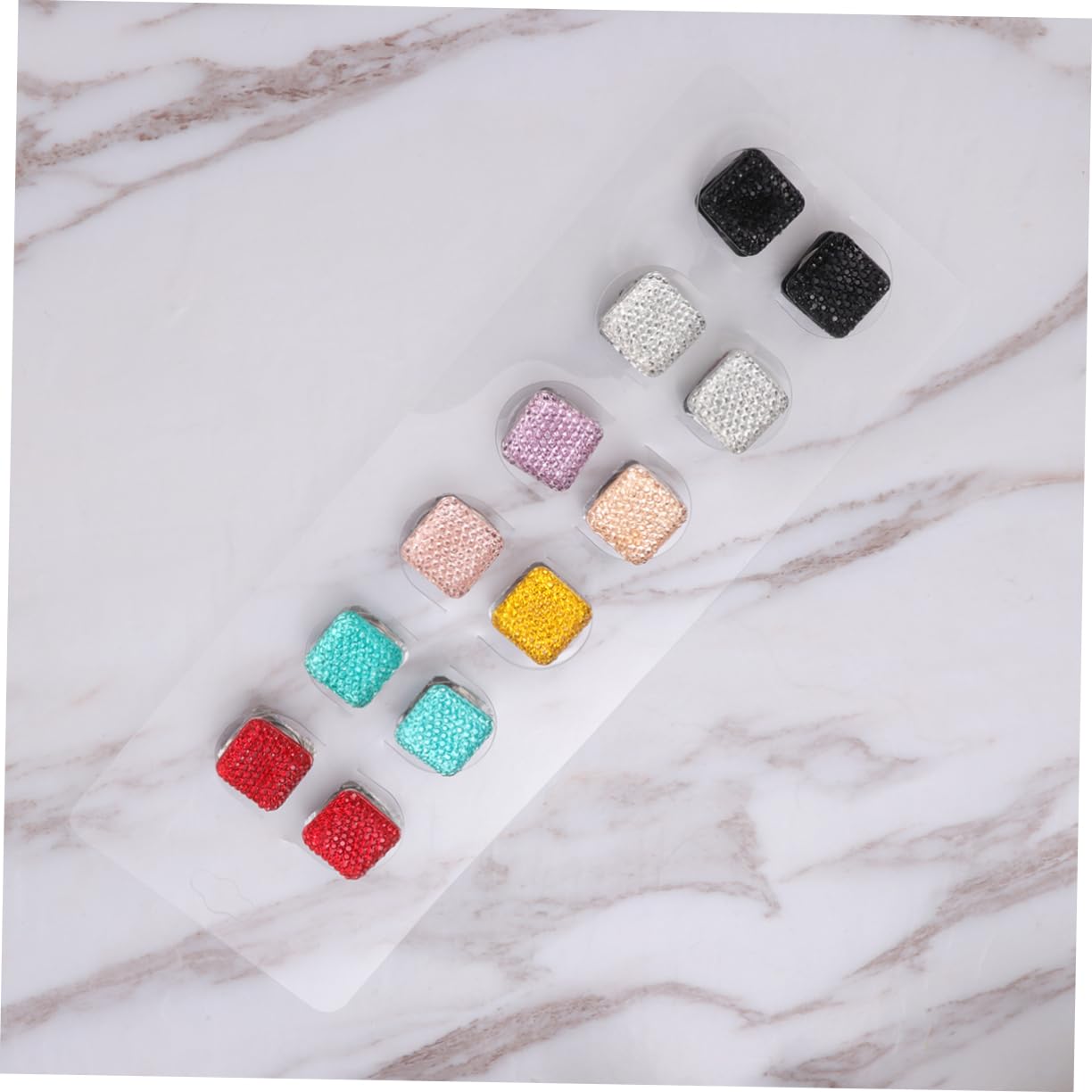 36 Stk Magnetische Brosche Hijab Magnetisch Filz Pompons Haarturban Bandanas Quadratische Magnete Organisator Für Zahnseide Holz Trendige Accessoires Kopfbedeckung Schal