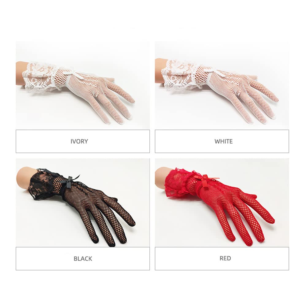 Spitzen-Handschuhe Für Damen – Lang, Beige, Größe M, Perfekt Für Hochzeit, Party Oder Steampunk-Outfits