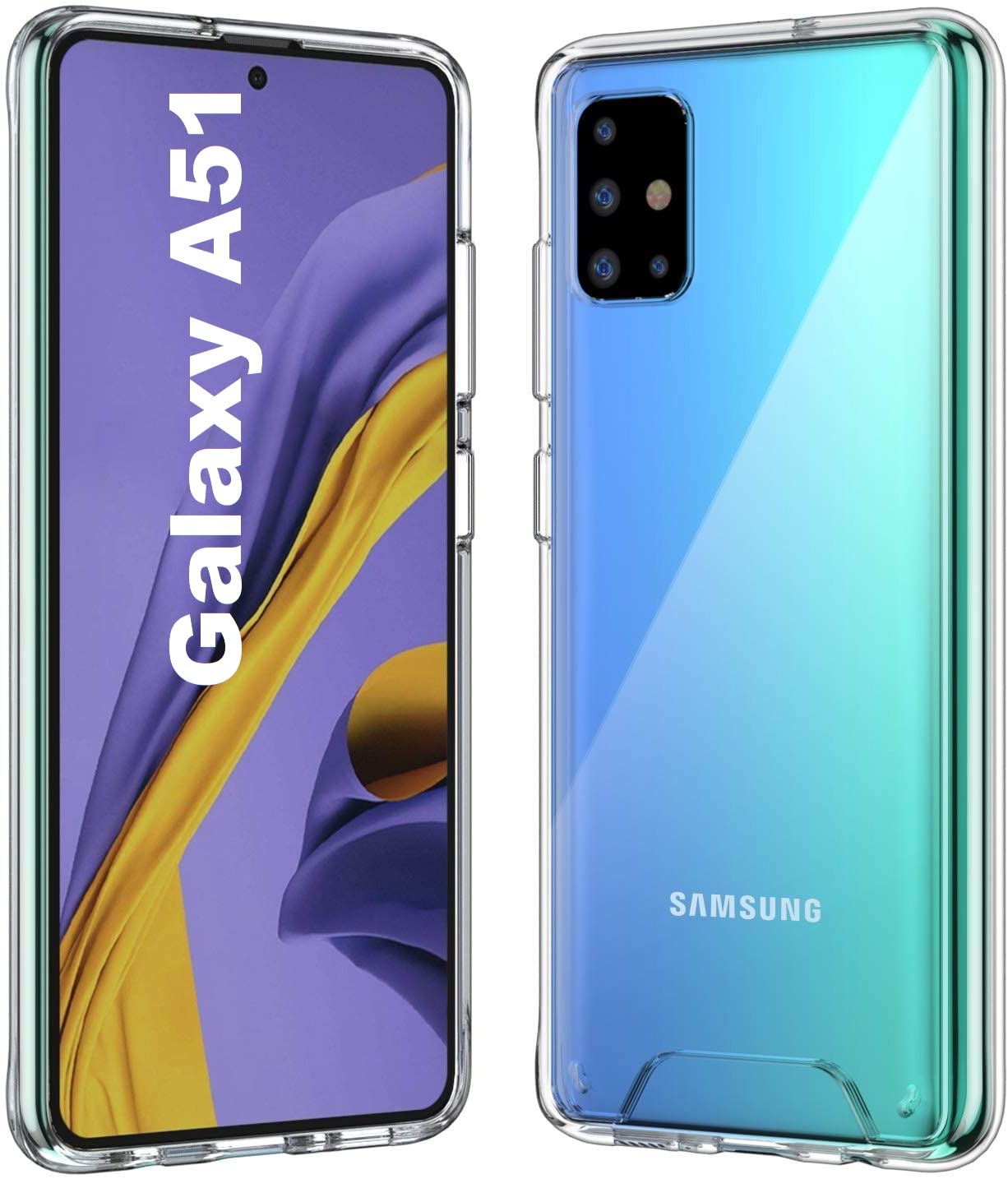 REALCASE Samsung Galaxy A51 Back Cover, Rubber Crystal Clear Transparent Bumper Case for Samsung Galaxy A51 (B084RKKB7B) Amazon Price History, Amazon Price Tracker