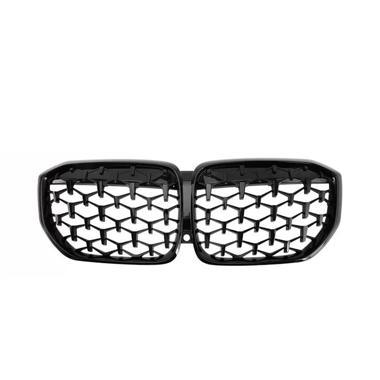 Pasuje do BMW X5 G05 2019 X6 G06 2020 2021 2022 Przednia nerka Grille Grille Gloss Black Silver Diamond Sports osłona chłodnicy(G06 GB Single Slat)
